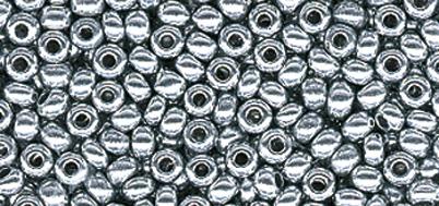 Perle sa metalnim sjajem, 2.6 mm o, srebro, 17g