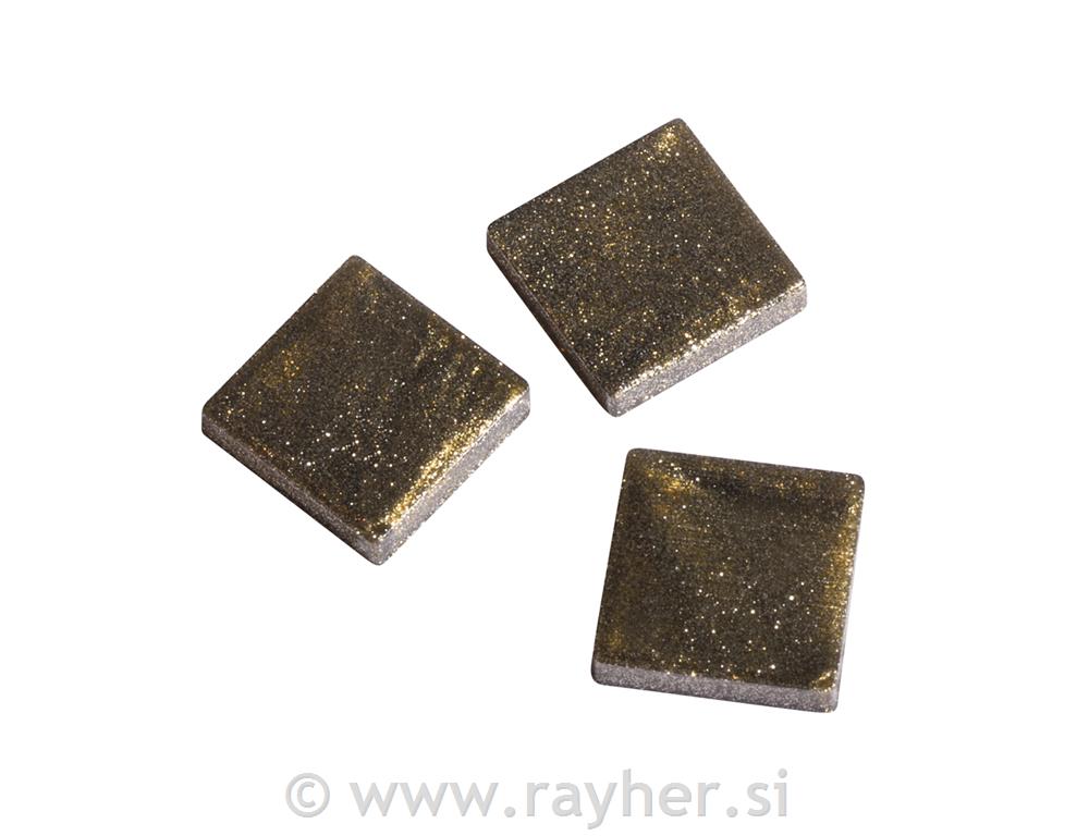 Mozaik "Acryl", 1x1 cm, metalni sjaj, orijentalno zelena, cca 205 kom / 50 g