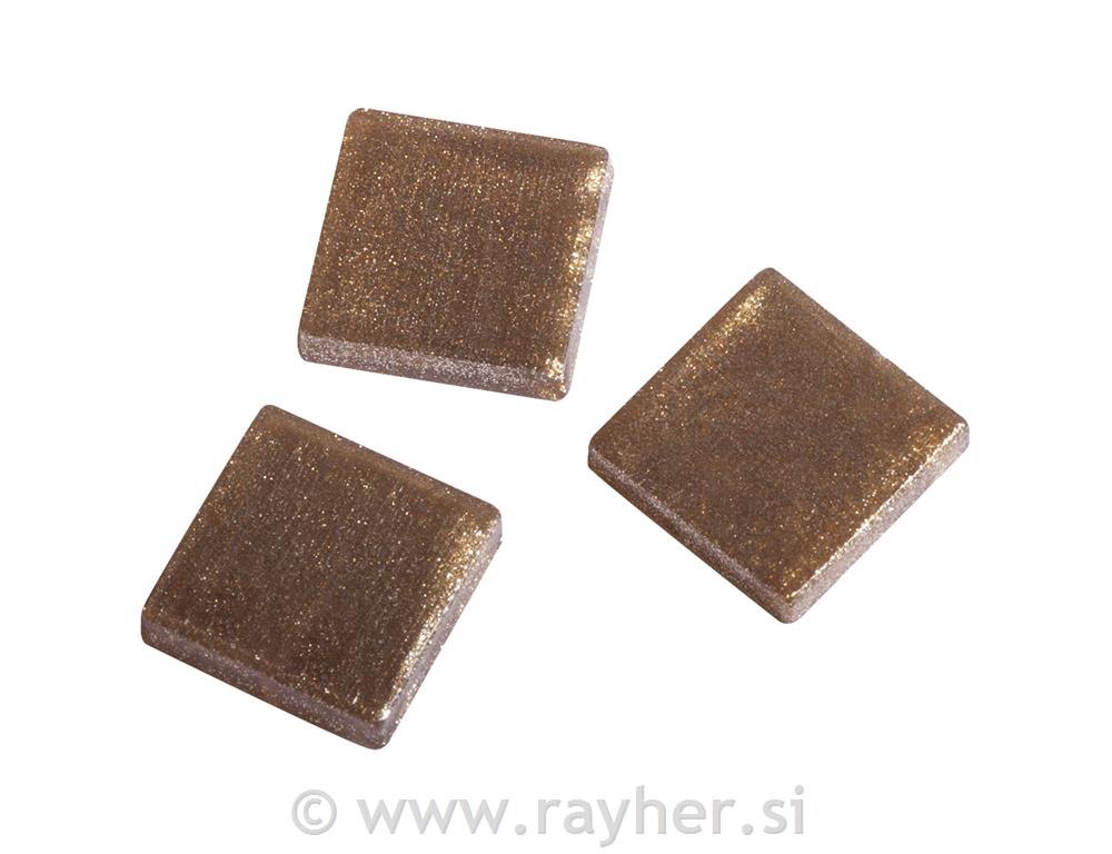 Mozaik "Akril", 1x1 cm, metalni sjaj, karamela, cca 205 kom / 50 g