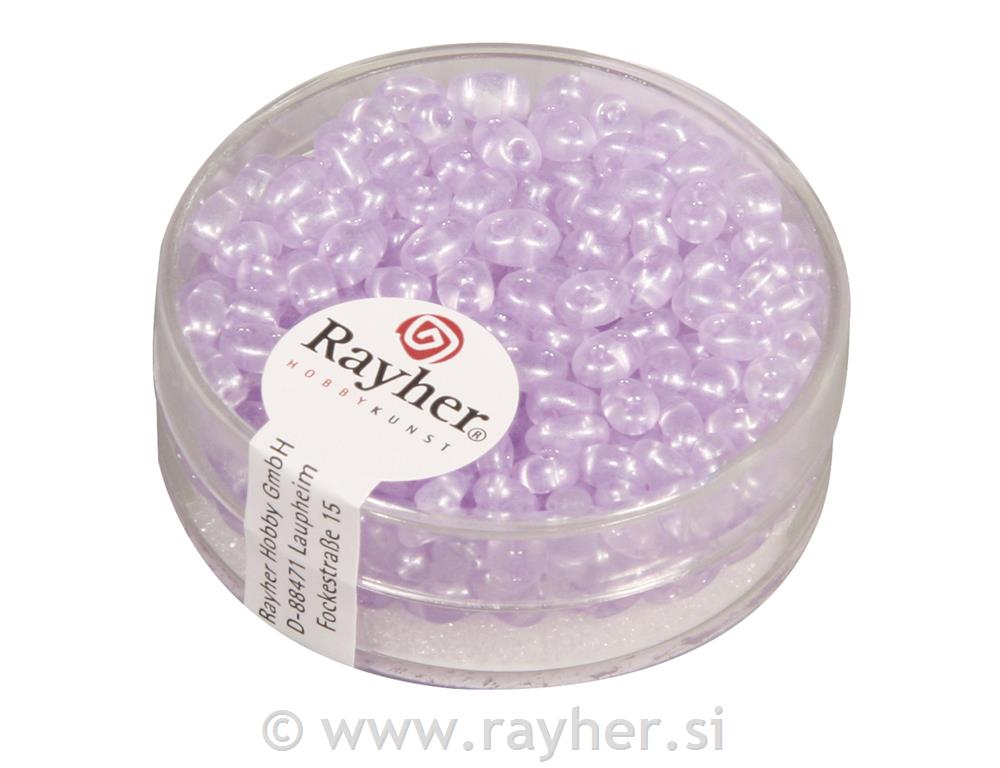 Perle Twin s dvije rupe, orhideja 10 g,2,5x5mm, prozirni biser