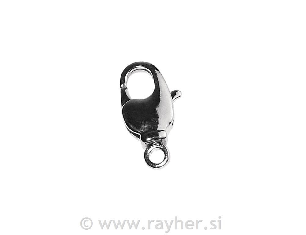 Karabiner s rotirajućim vratom, srebro,7.3x14 mm, bn, individualno.