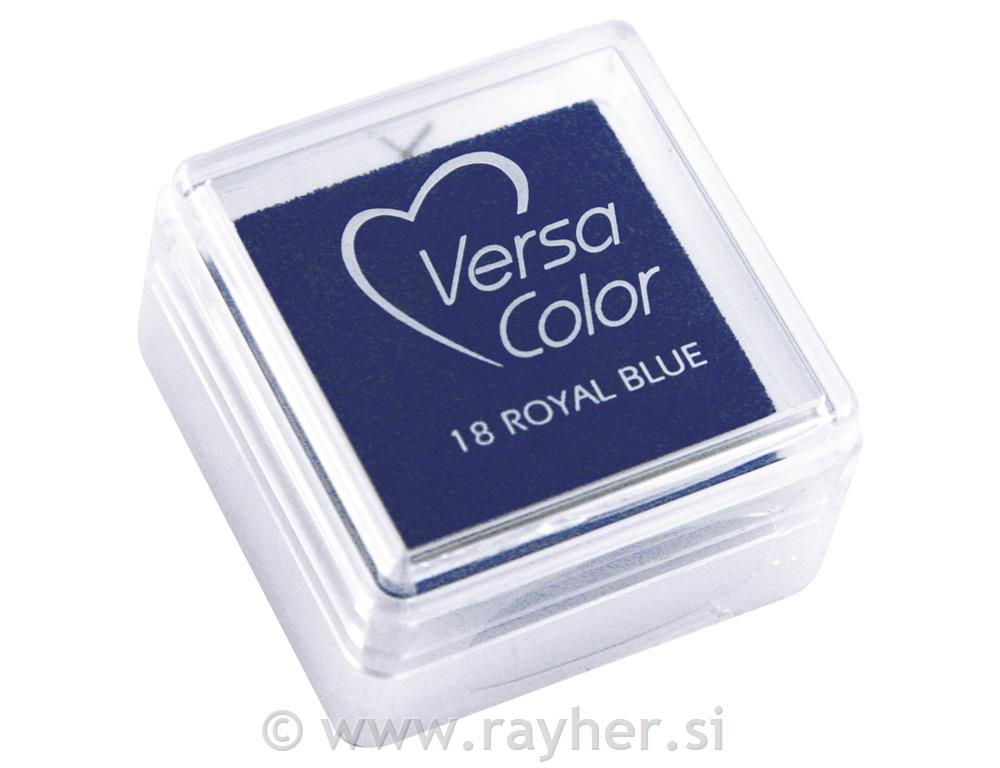 Jastučić za pečat "Versacolor", kralj. plava, 2,5x2,5 cm