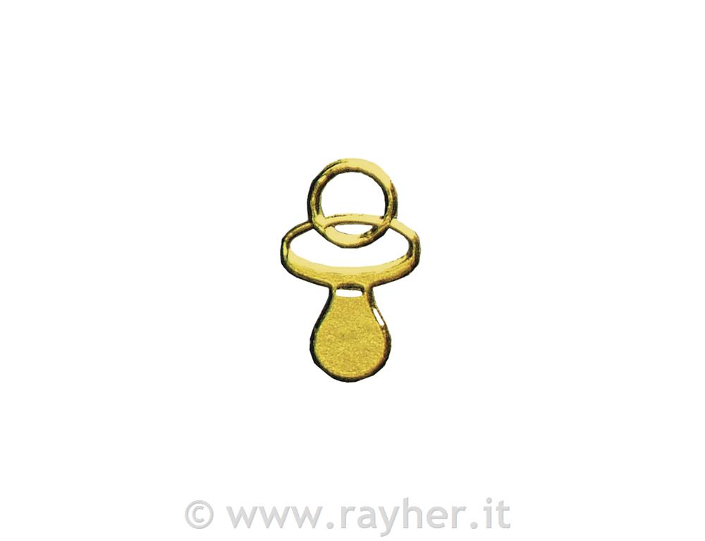 Sticker: Soother, gold, sheet 10x24,5 cm