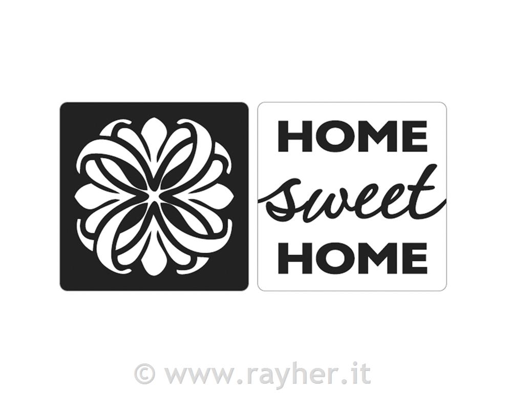 Utisci za kalup "Home sweet home" 25x25mm