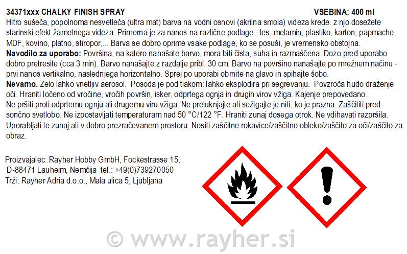 Sprej Chalky Finish, metvica zelena, 400ml