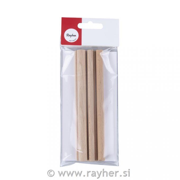 Dot Painting wooden sticks, sortedo3-12mm, length 14cm, tab-bag 7pcs