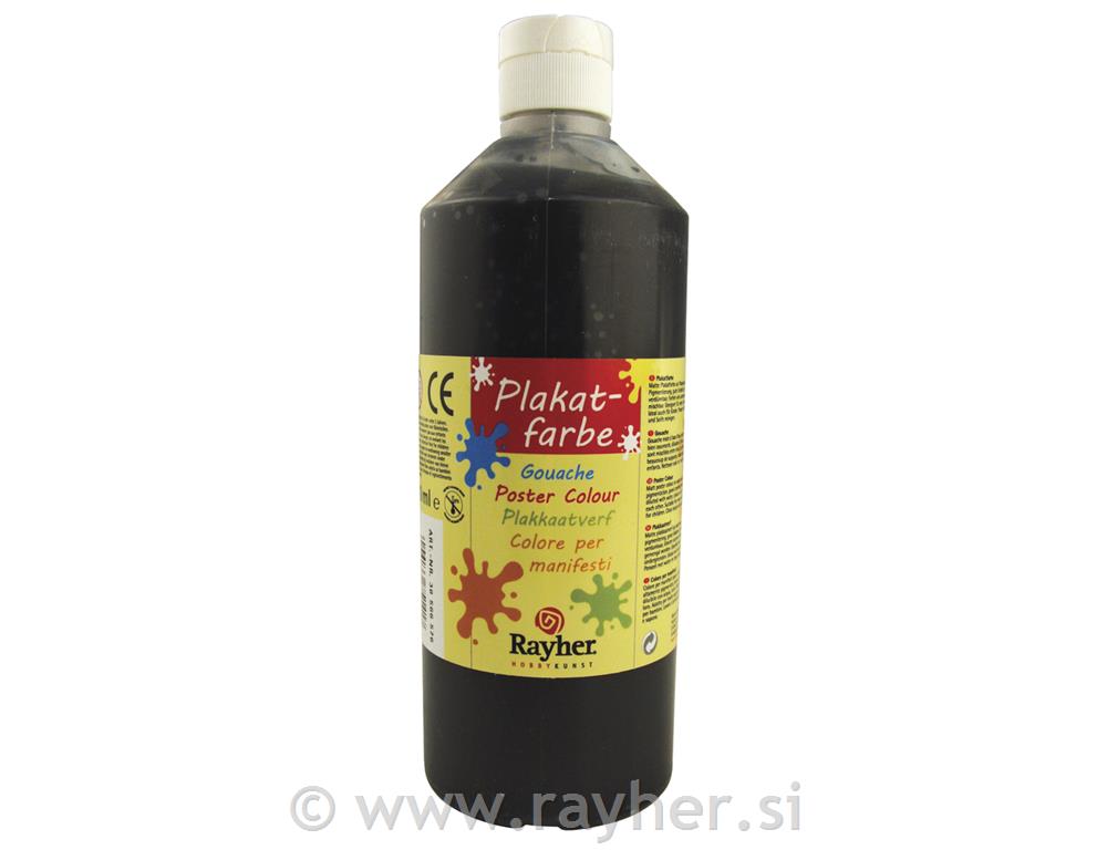 Rayher tempera, crna, 500 ml