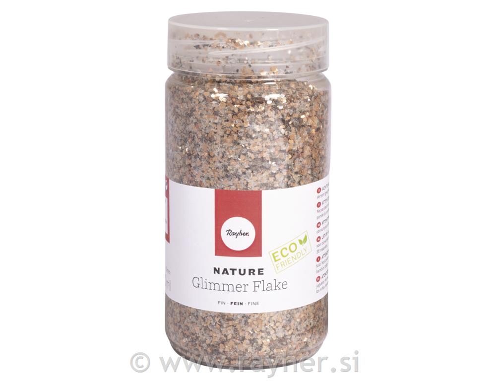 Glitter pahuljice 0,1-3 mm biorazgradiv,370 ml, mix