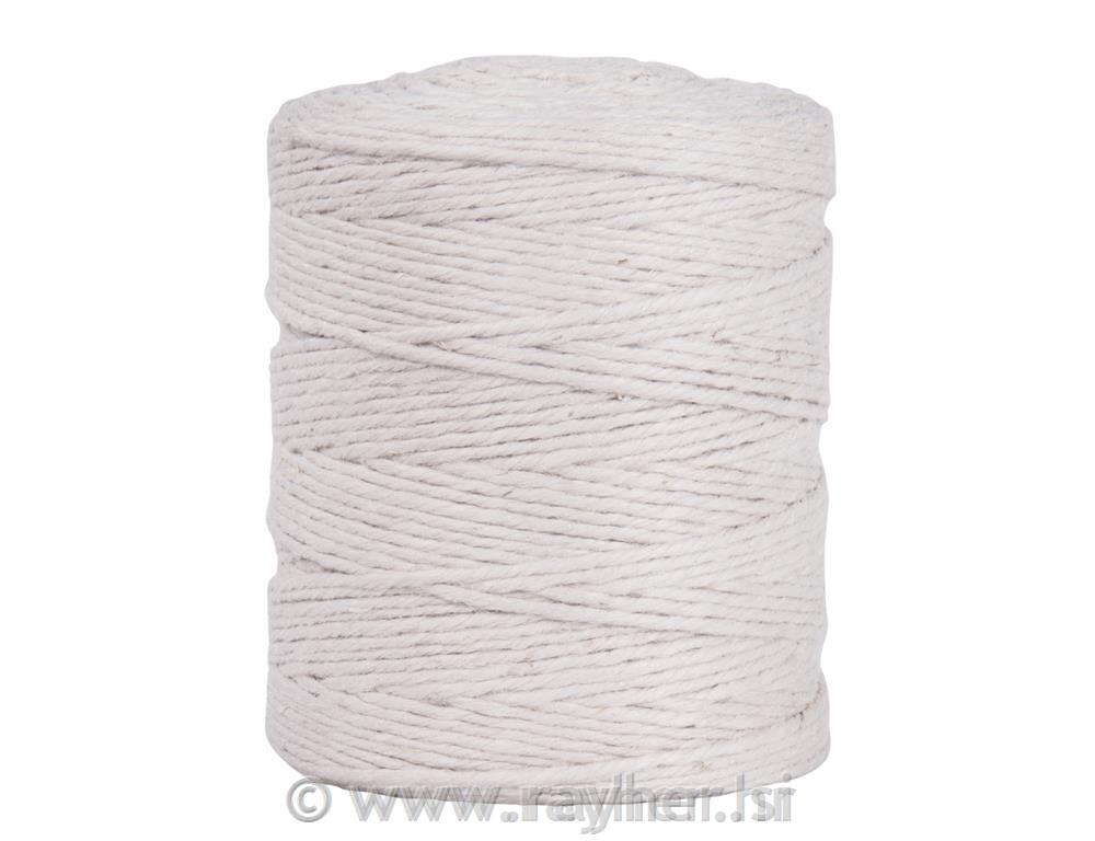 Vrv iz jute, 4-slojna, 3,5 mm o, bela, navoj 280 m