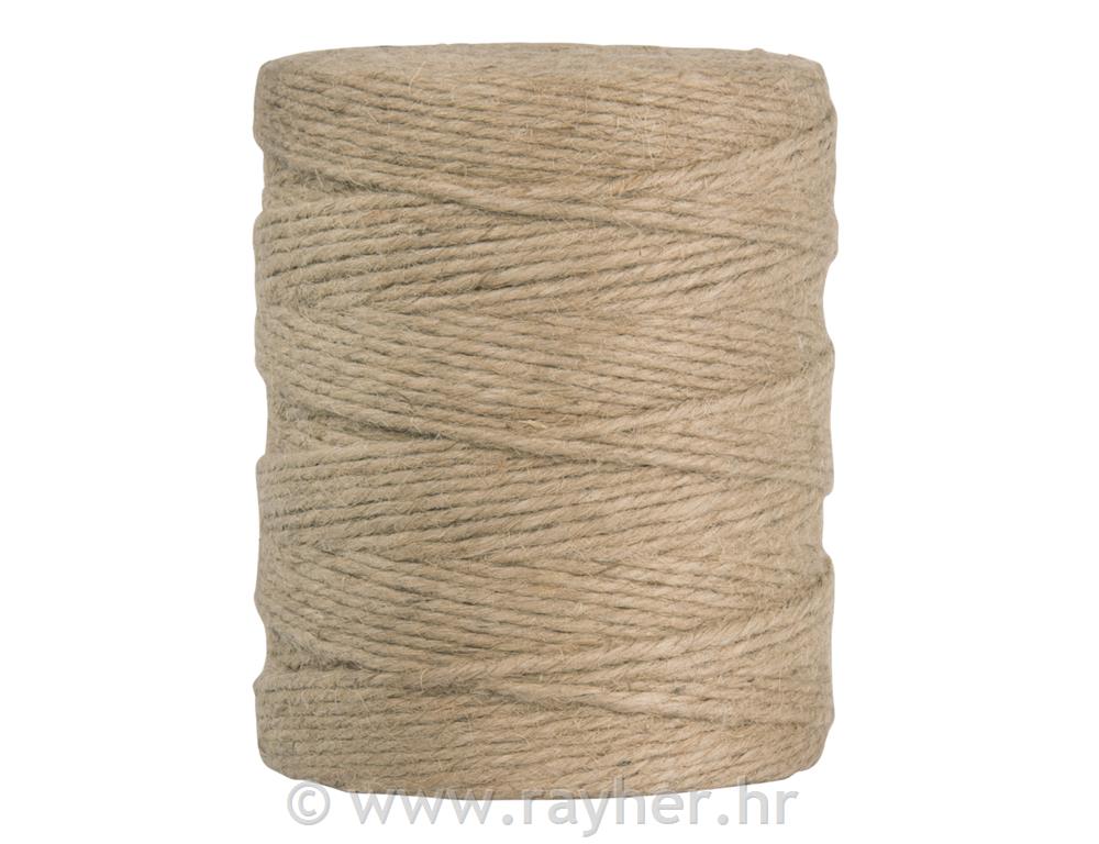 Vrv iz jute, 4-slojna, 3,5 mm o, naravna, navoj 280 m