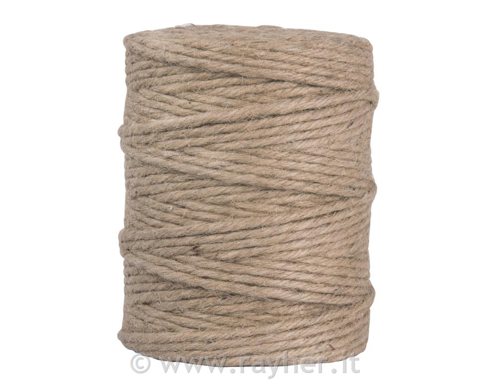 Vrv iz jute, 6-slojna, 3,5 mm o, naravna, navoj 120 m