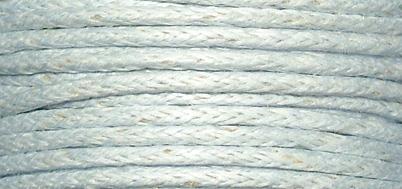 Cotton cord, waxed, light blue, 1 mm, ta