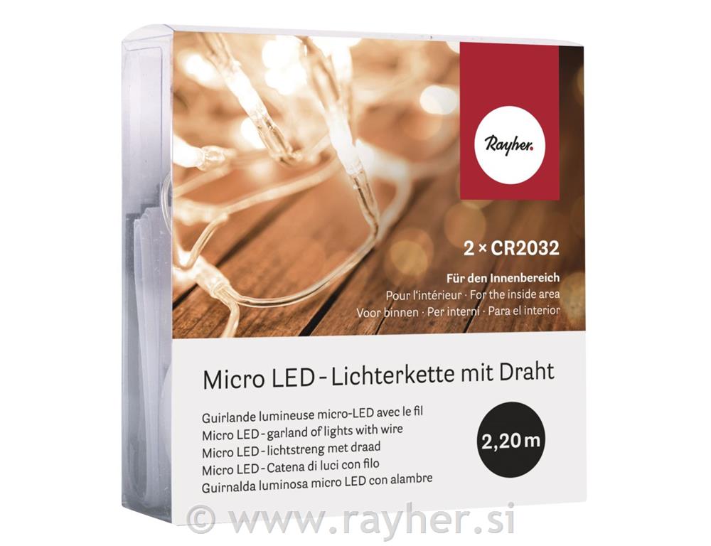 Mikro LED svjetla, 230 cm, 20 svjetala