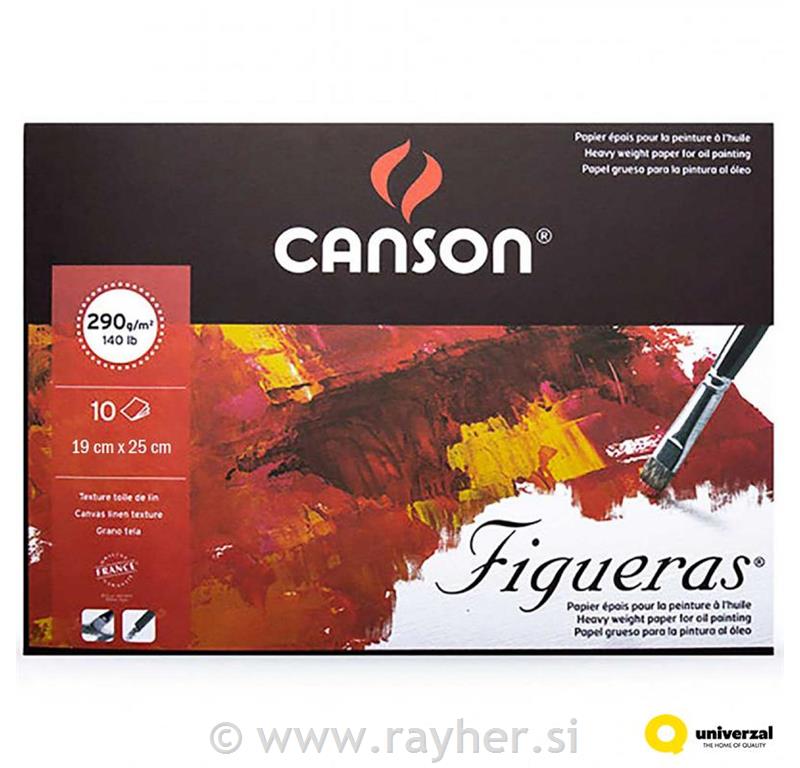 Blok Canson Figueras 19x25 cm 290 g, 10