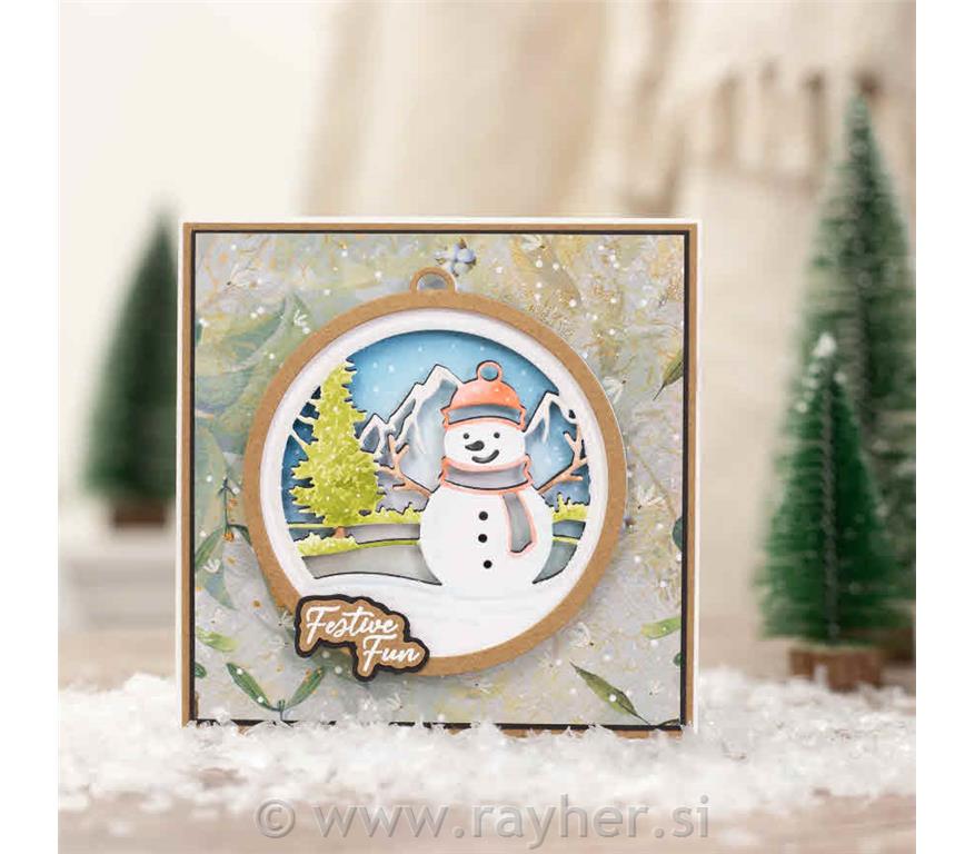 Stamp & Die - Festive Snowman