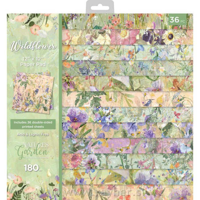 Set papira Nature's Garden Wildflower;30,5x30,5 cm, 36 papira