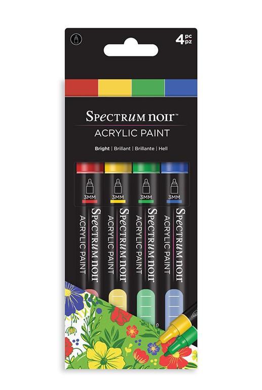 Flomastri Acrylic Paint Marker Bright, set 4