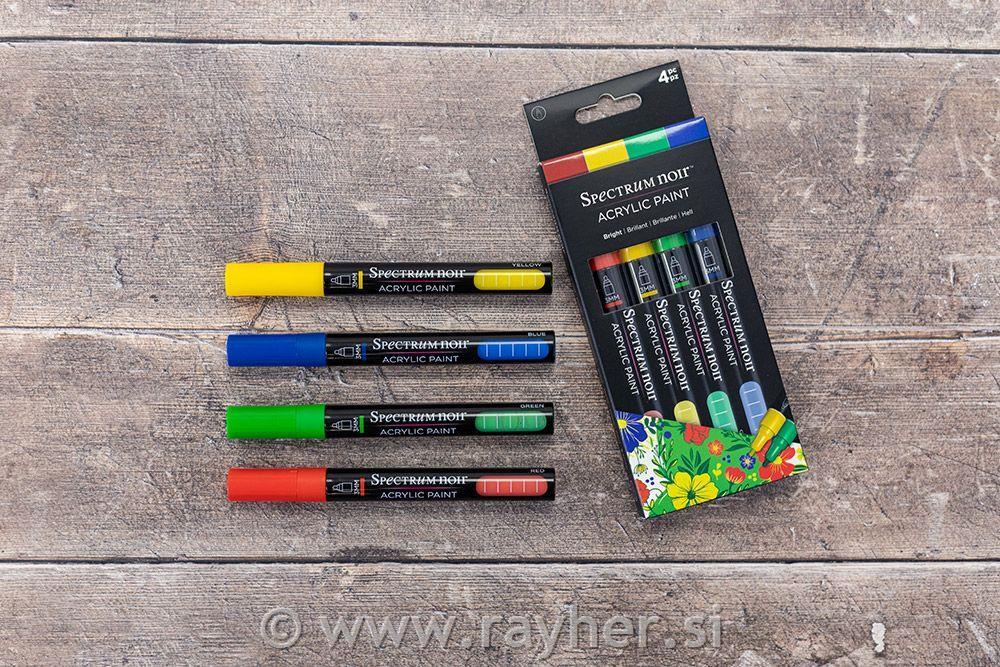 Flomastri Acrylic Paint Marker Bright, set 4