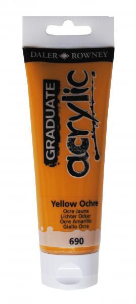 Akrilna boja Graduate 120 ml, Yellow Ochre