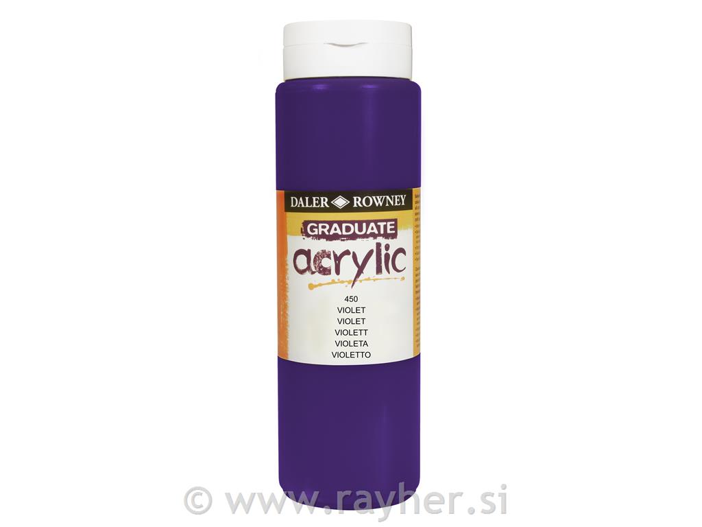 Akrilna boja Graduate 500 ml, Violet