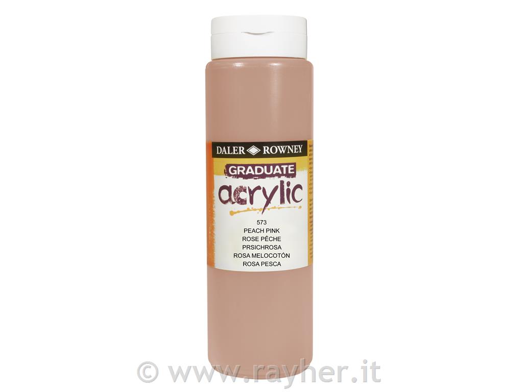 Akrilna boja Graduate 500 ml, Peach Pink