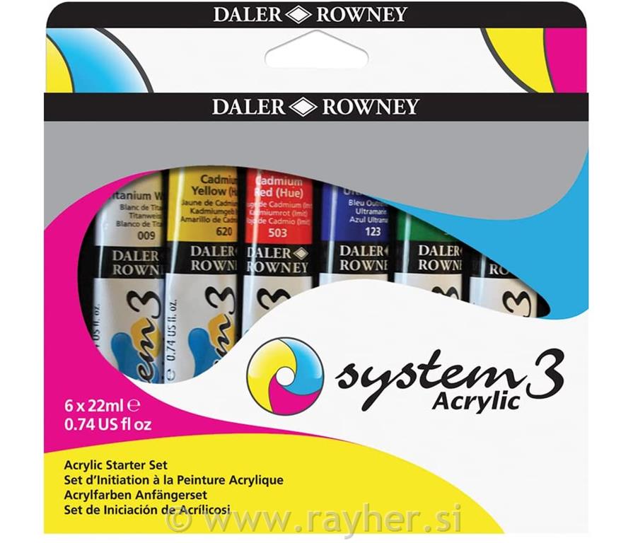 Sys3 OR, set akrilnih boja, Starter set