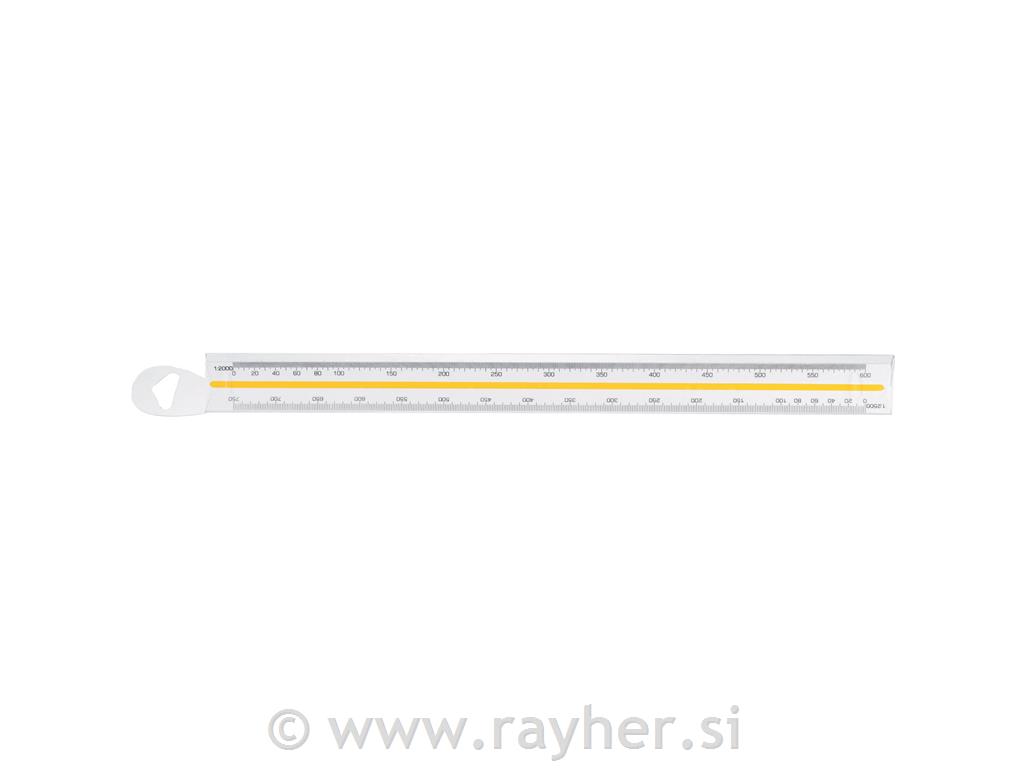 Ravnalo Rotring razmerno Architect (1:100; 1:200; 1:250; 1:300; 1:400; 1:500)