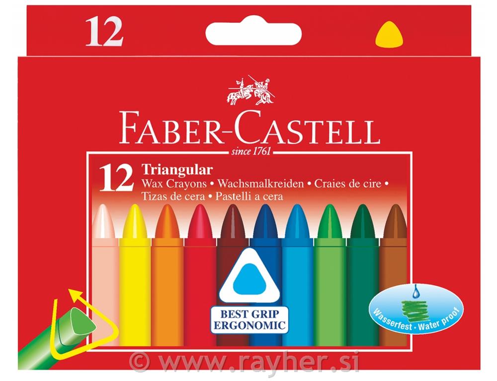 Voštane bojice Faber Castell 12/1trikutne