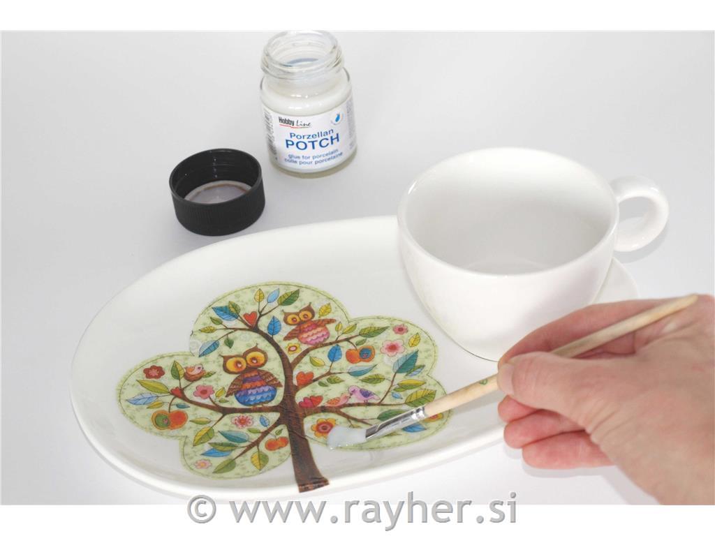 HOBBY LINE Porcelain potch decopage glue