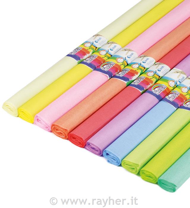 Krep papir pastel, 10 rola