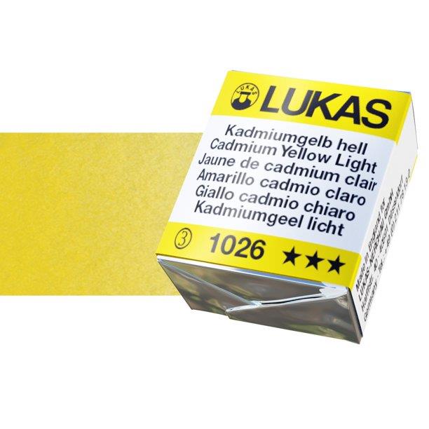 Lukas 1862 PRO akvarel boja u kockiCadmium Yellow Light