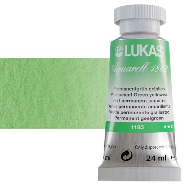 Lukas 1862 PRO akvarel boja 24 mlPermanent Green Yellow