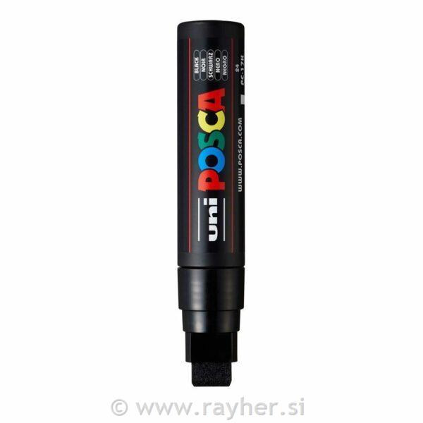 Uni POSCA marker; vrh 15 mm ravan;black