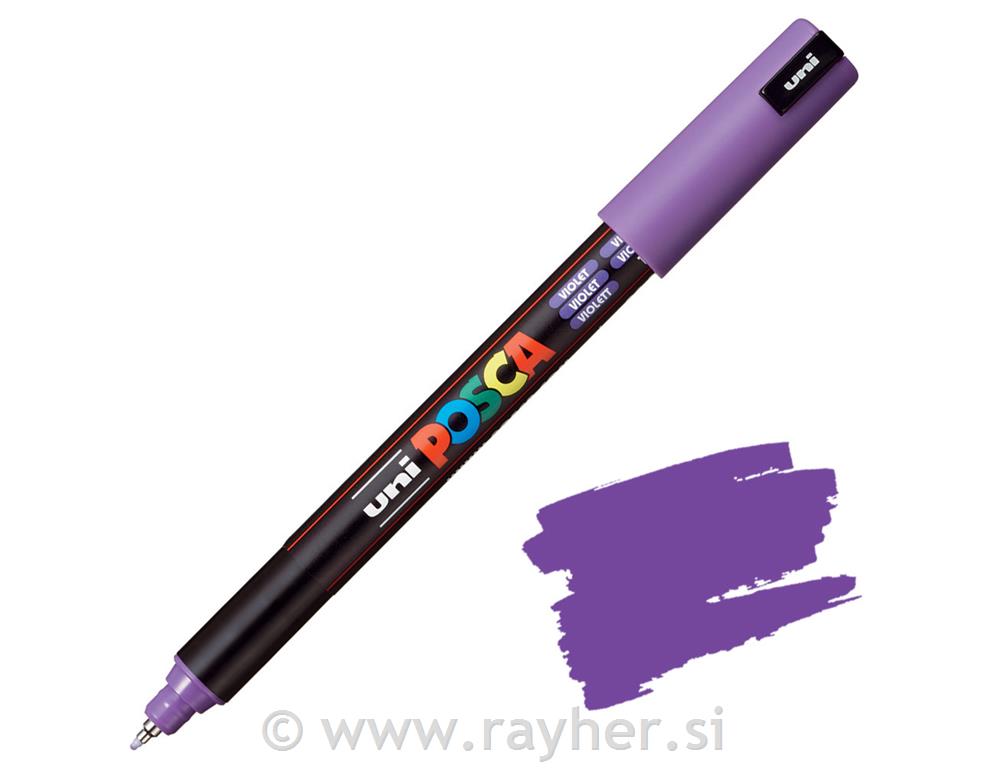 Uni POSCA marker; vrh 0,7 mm metal;violet