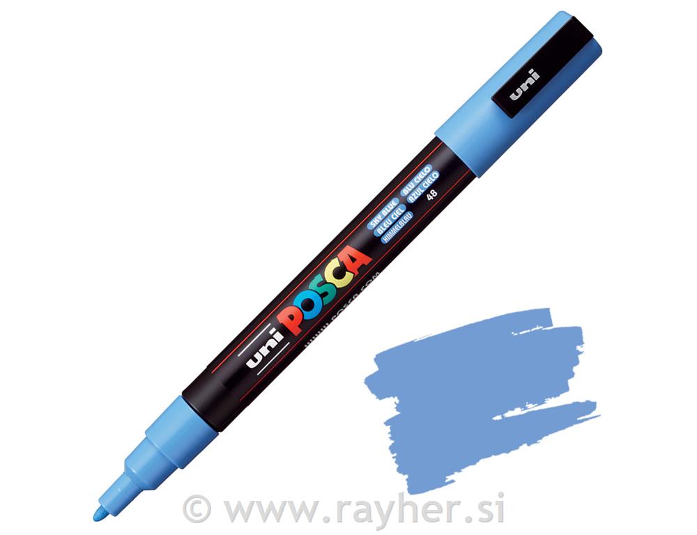 Uni POSCA marker; vrh 0,9-1,3 mm;sky blue