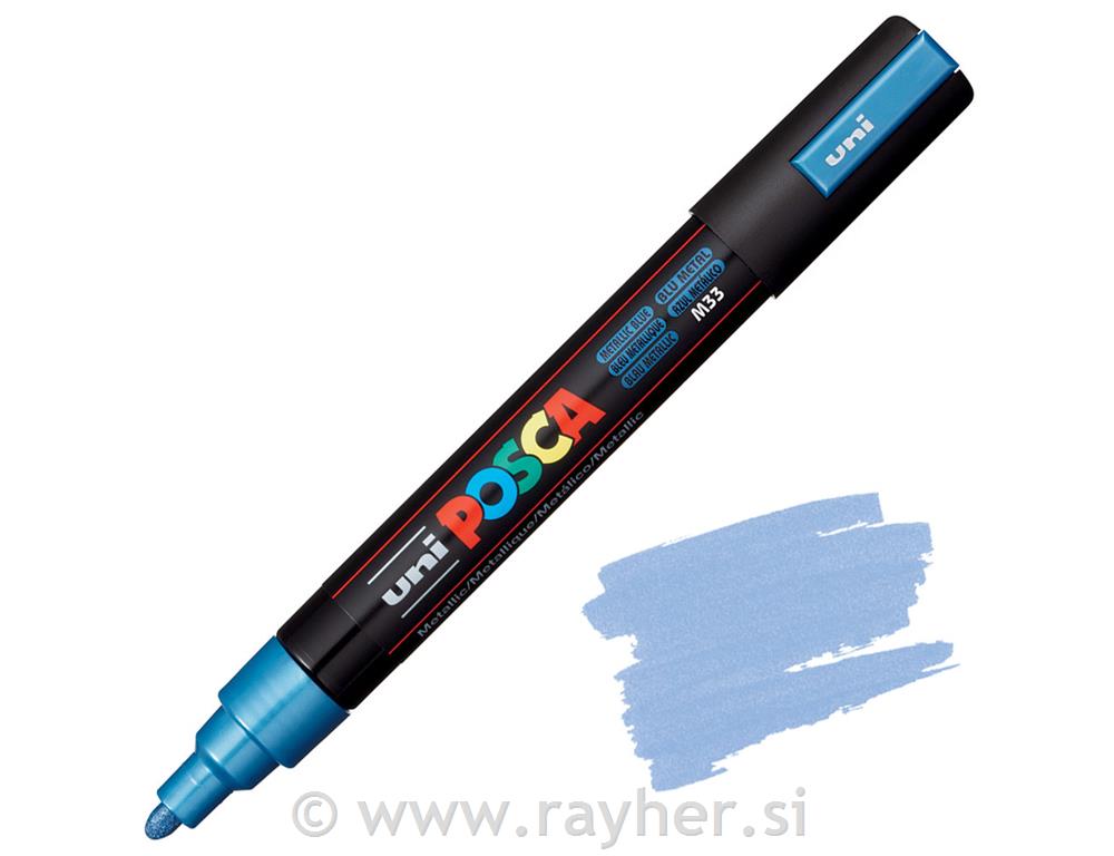 Uni POSCA marker; vrh 1,8-2,5 mm;metallic blue