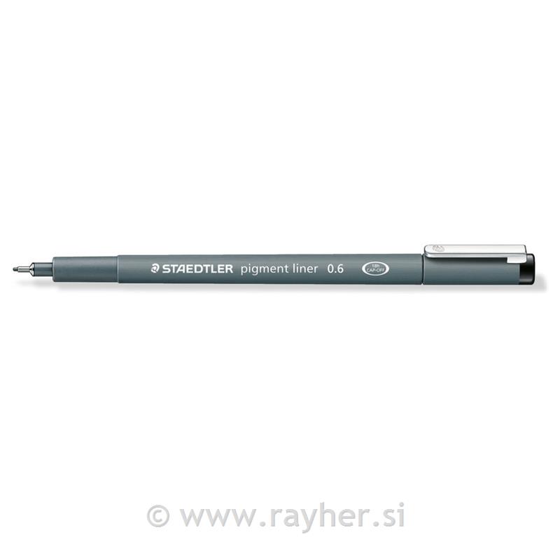 Pigment liner, 0.6 mm, crni