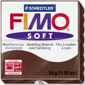 FIMO Soft masa za modeliranje 75, tamnosmeđa