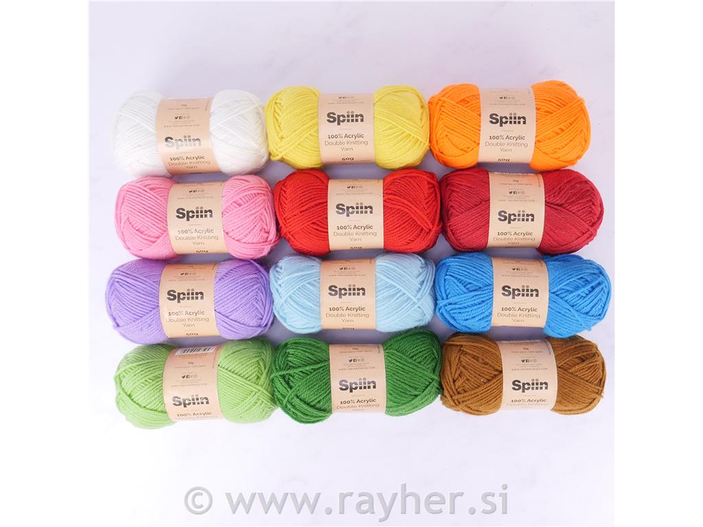 Pređa 100% akril, set 12x50g