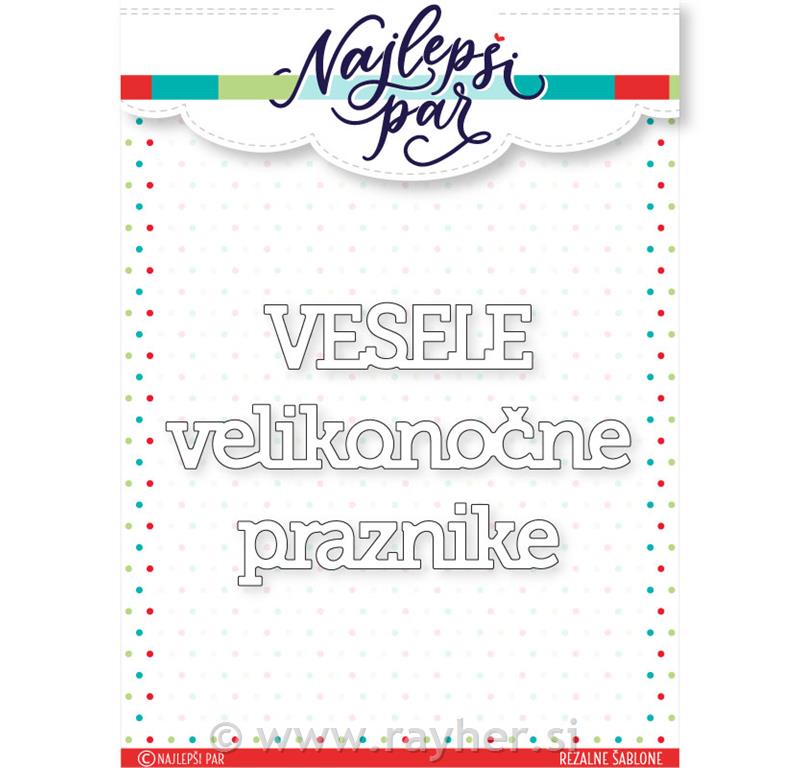 Rezač Vesele velikonočne praznike (SLO)