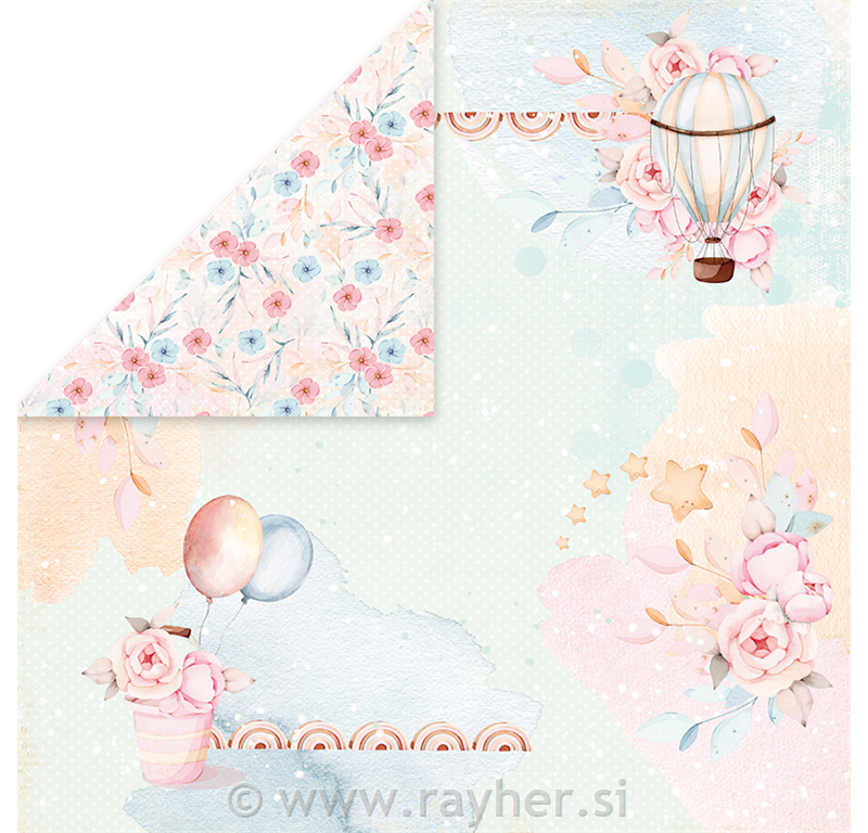 Scrapbooking papir Baby Toys 0430,5x30,5 cm