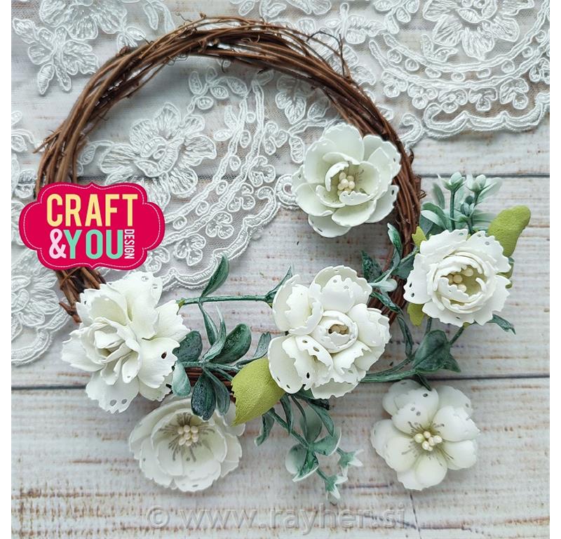 Rezač Craft and You, Ruža s lišćem