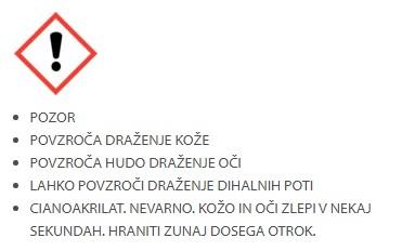 Cianokol gel sekundarno ljepilo 3g